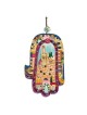 Yair Emanuel Large Wood Painted Hamsa - Old Jerusalem
